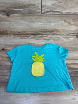 Cat & Jack Pineapple Shirt Blue sz 4/5T