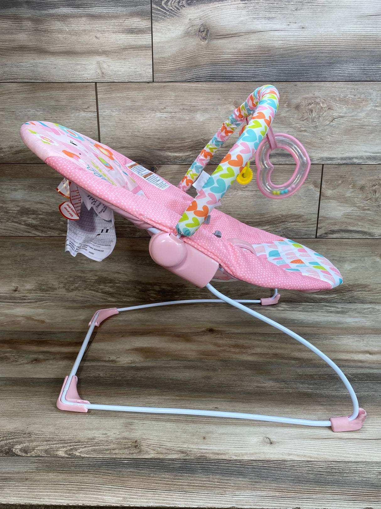 Bright Starts Pink Fancy Fantasy Unicorn Vibrating Bouncer