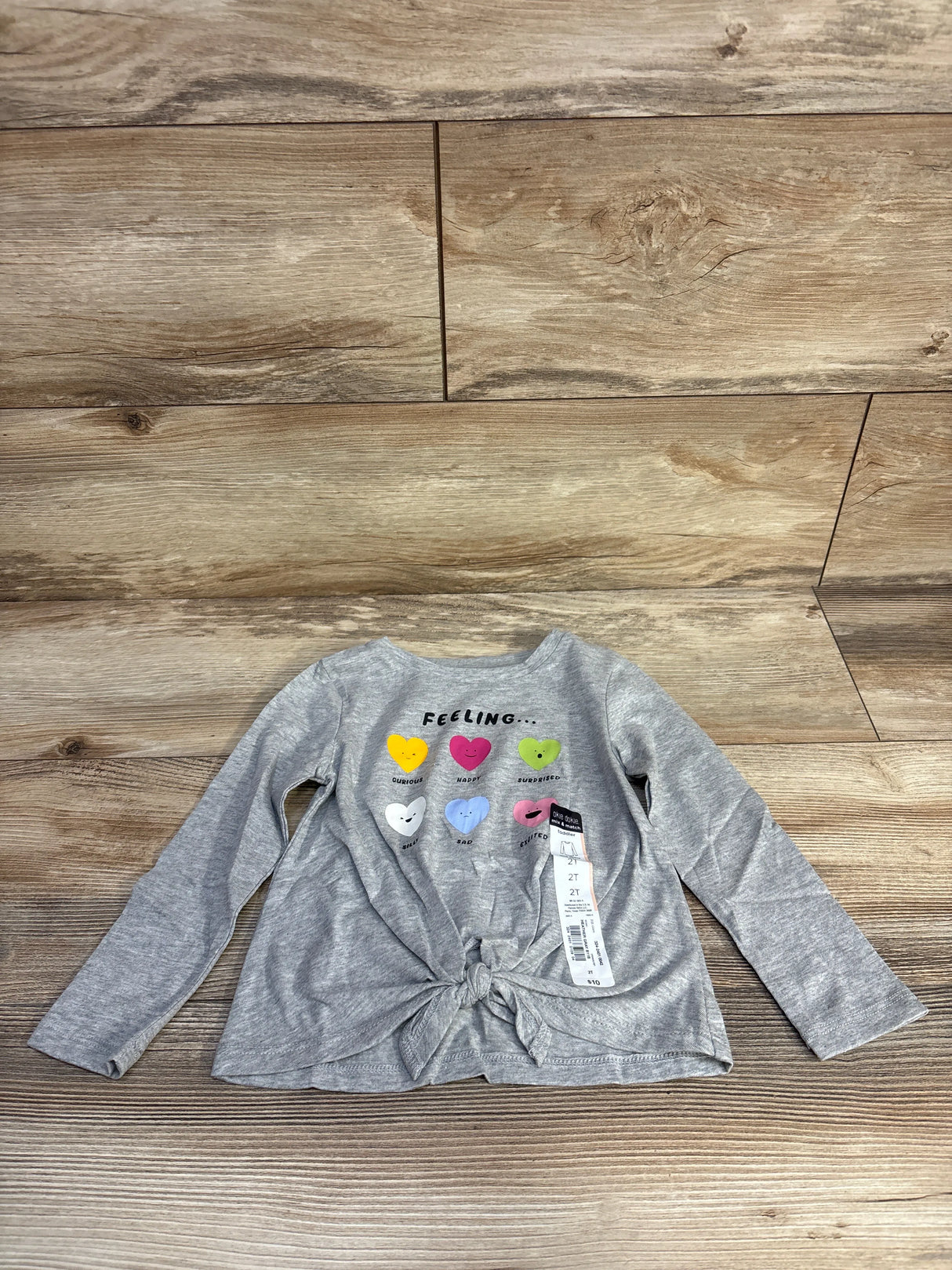 NEW Okie Dokie Feeling... Grey Shirt sz 2T