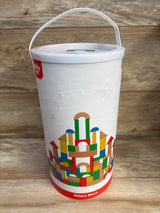 Tooky Toy Colorful Wooden Building Blocks 100pc+