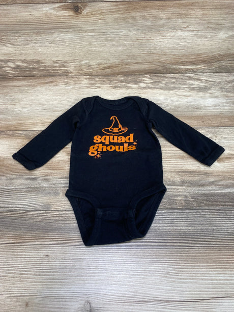 Black Long Sleeve Squad Ghouls Bodysuit sz Newborn - Me n Mommy To Be