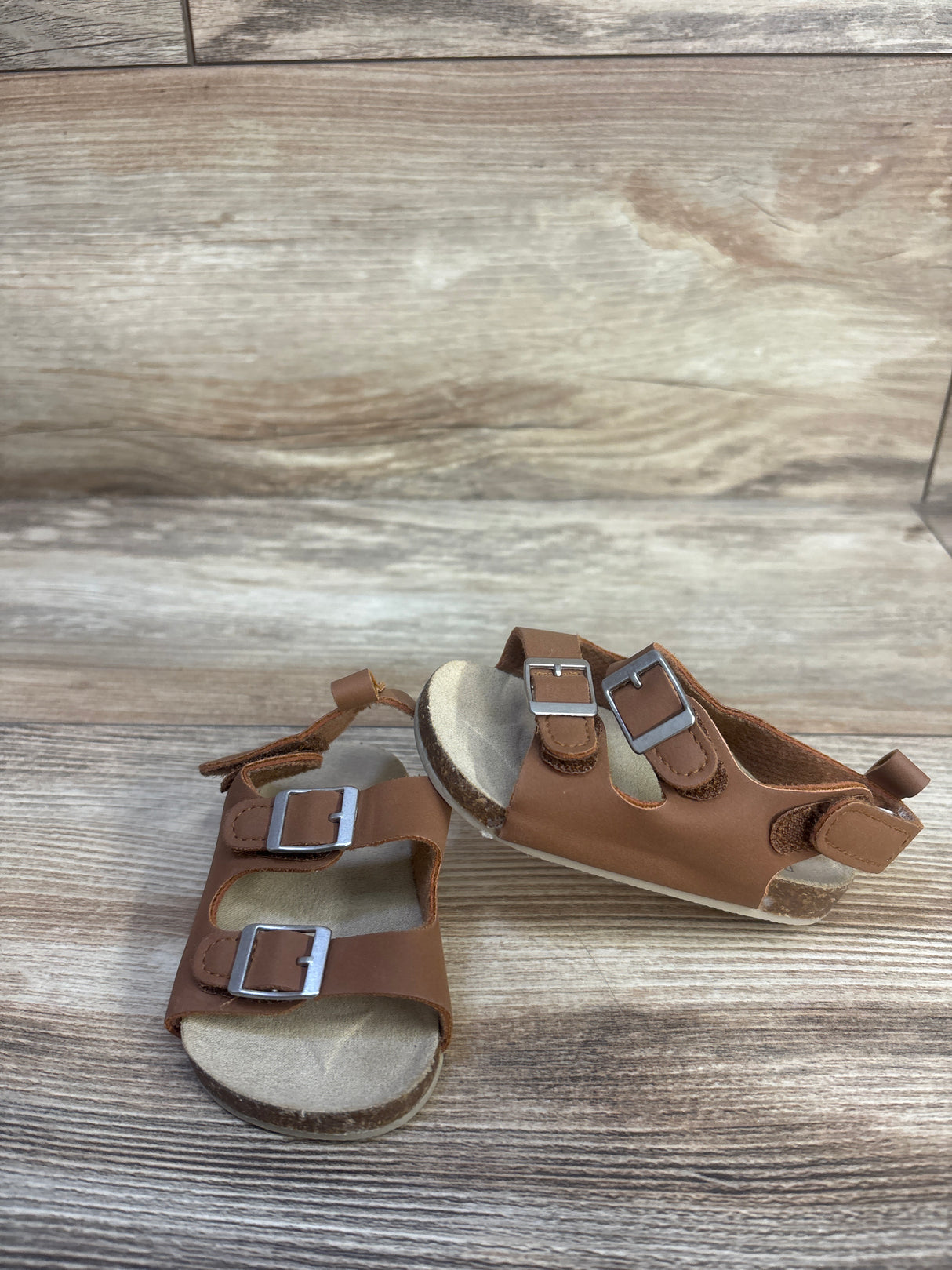 Carter's Double Strap Sandals Brown sz 1/2c