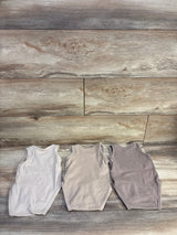 H&M 3pk Tank Bodysuits Brown sz 6m