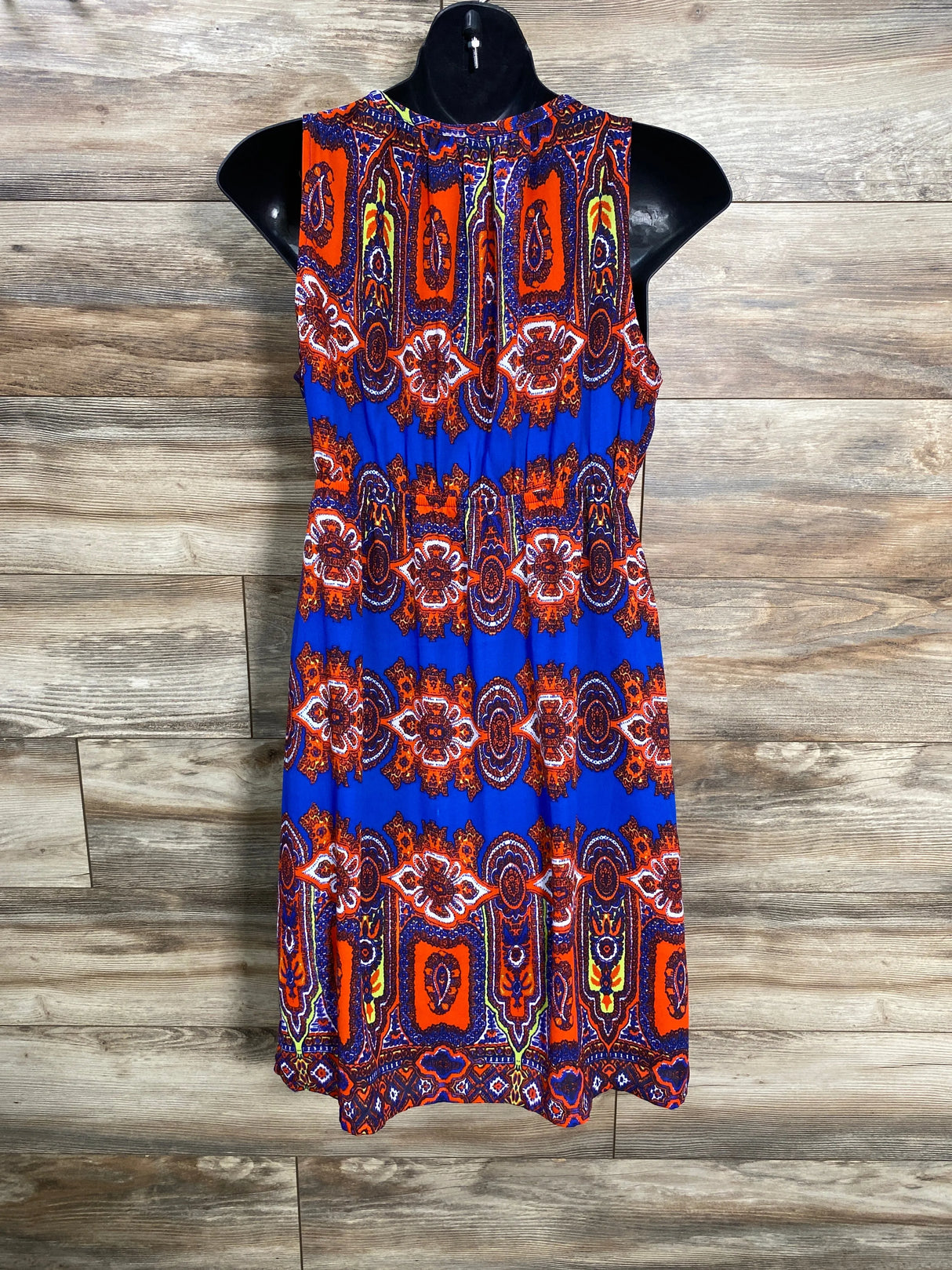 Eight Sixty Tank Dress Blue/Orange sz Medium