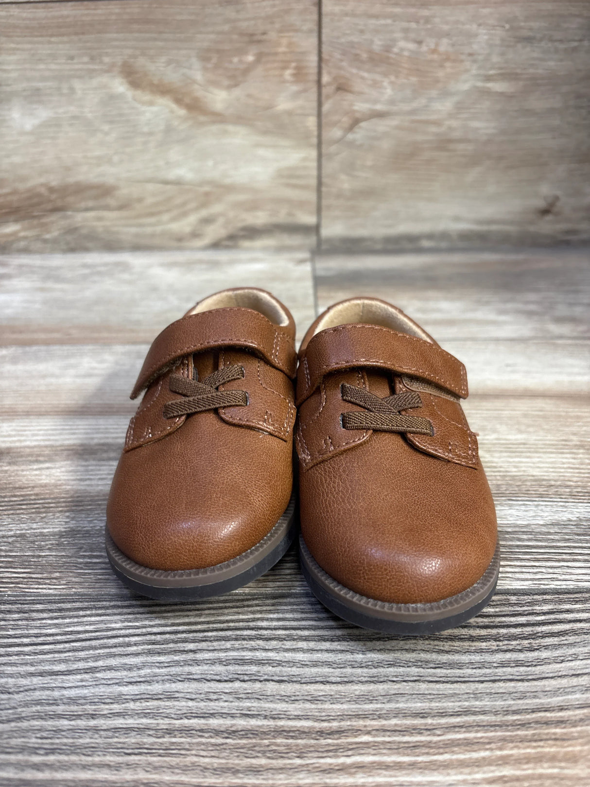 NWOT Cat & Jack Miles Dress Shoes Cognac sz 6c
