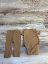 Old Navy 2pc Ribbed Bodysuit & Pants Set Tan sz 0-3m