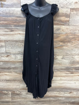 Kindred Bravely Ruffle Strap Labor & Delivery Gown Black sz Medium/Large