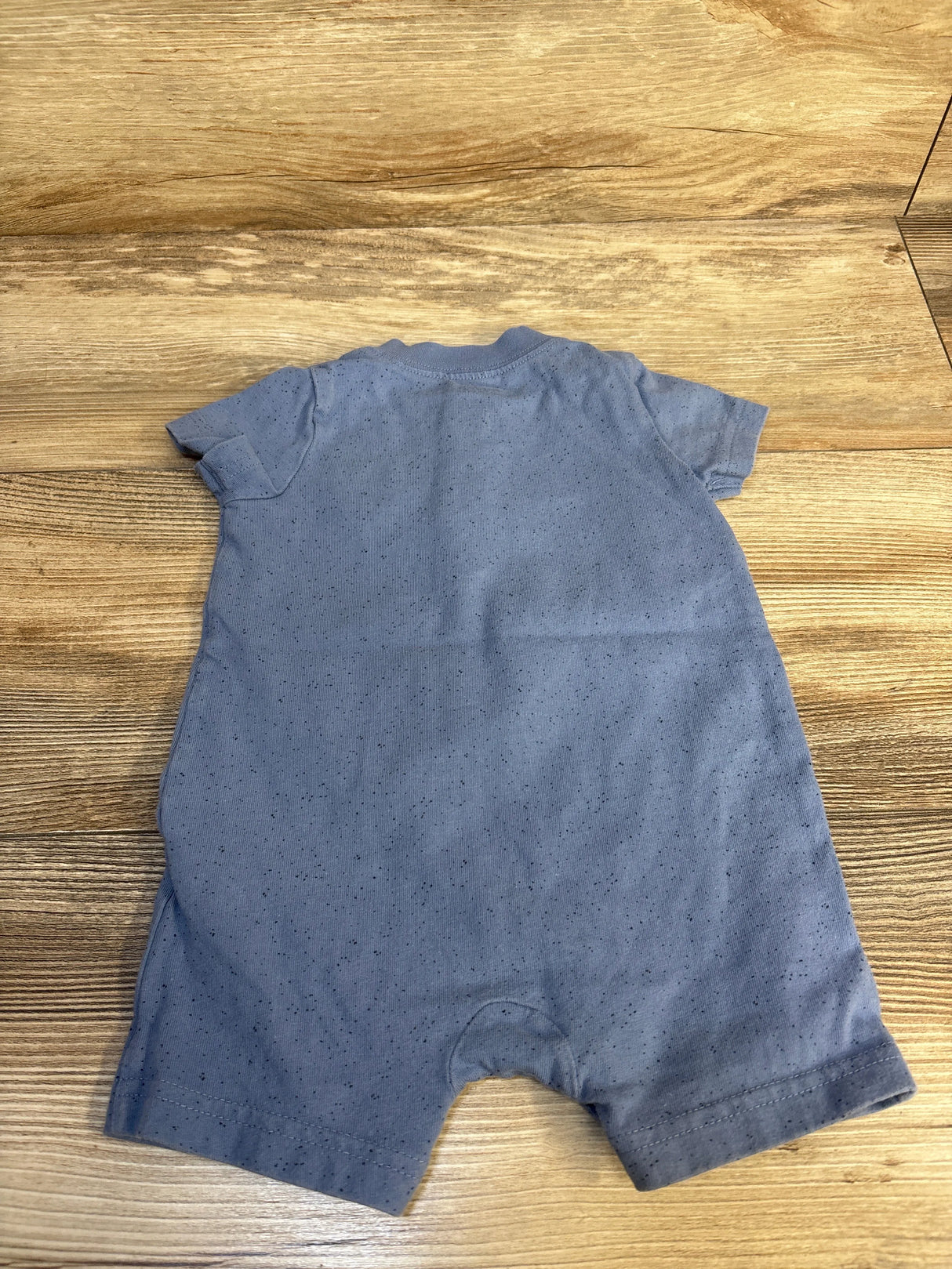 Simple Joys Puppy Print Shortie Romper Light Blue sz 3-6m