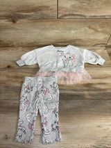 Disney Baby 2pc Marie Sweatshirt & Bottoms Set Grey sz 0-3m