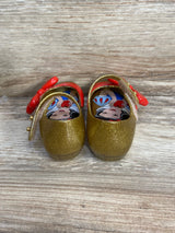 Mini Melissa Ultragirl Snow White Gold Glitter Shoes sz 5c