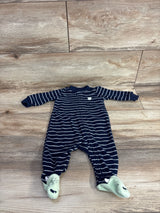Carter's Striped Monster Blanket Sleeper Navy sz 3m