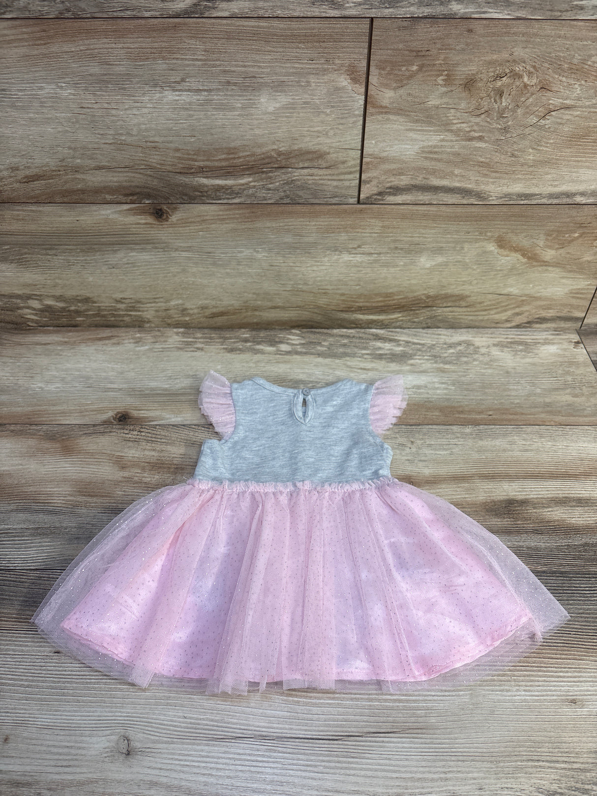 Just Lizzy Tulle Bodysuit Dress Grey sz 6m