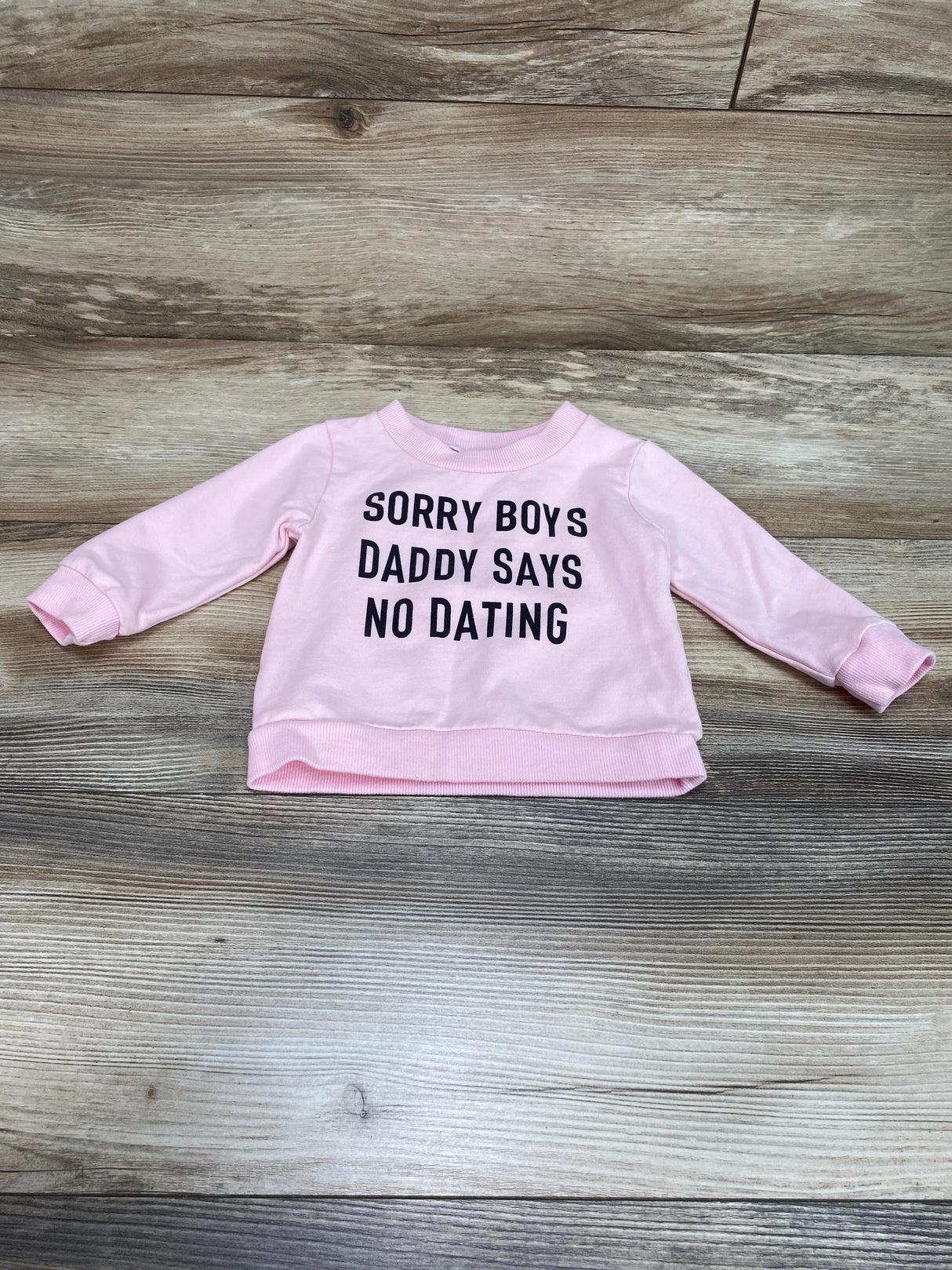 Sorry Boys Sweatshirt Pink sz 9-12m