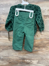 NEW Cat & Jack 2pc Christmas Tree Sweatshirt & Joggers Set Green sz 18m