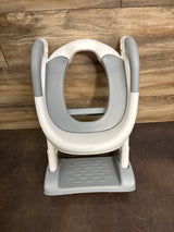ThinkMax Potty Training Step Stool Ladder Grey/White
