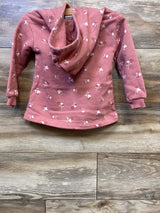 Kids Headquarters Floral Pullover Hooded Sweatshirt Pink sz 24m