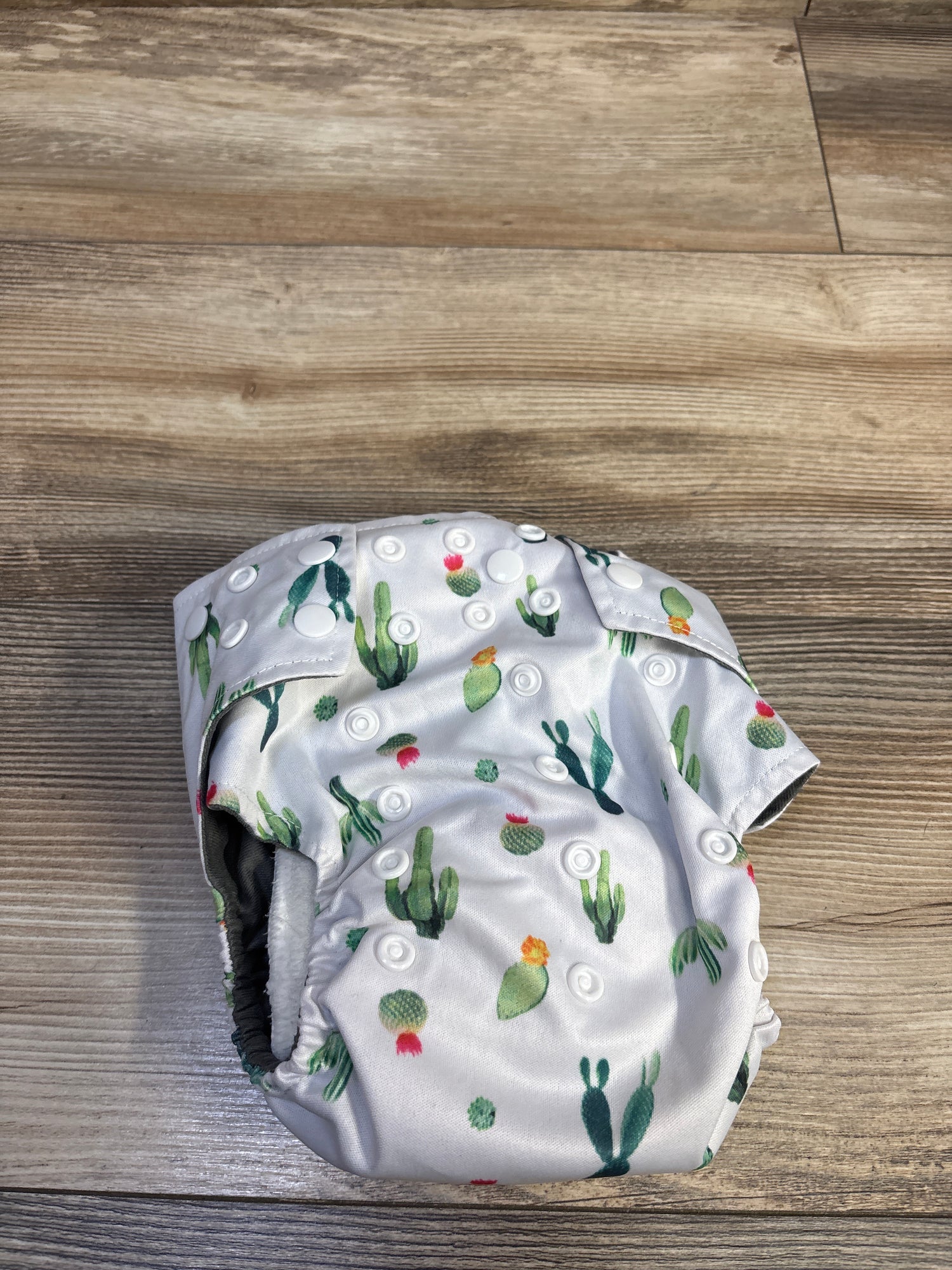 La Petite Ourse All-in-One Reusable Cloth Diaper with Booster Cactus Print