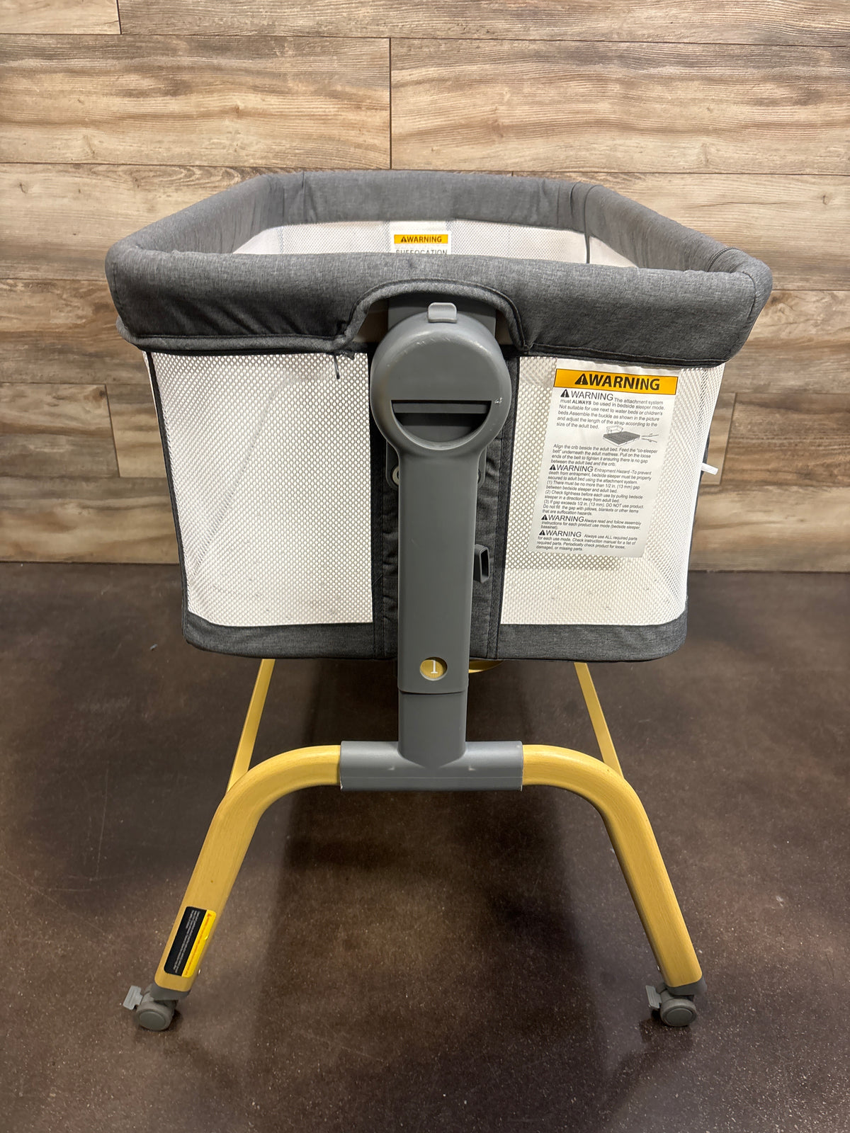 Jimglo 3-in-1 Baby Bassinet, Bedside Sleeper & Rocking Bassinet Grey