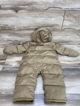 Old Navy Water-Resistant Puffer Snowsuit Teakwood sz 12-18m