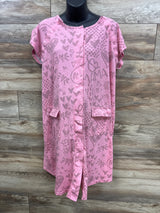 Kindred Bravely Universal Labor & Delivery Gown Pink Love Note sz SML