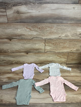 Carter's 4pk Heart Print Bodysuit Set Pink sz Preemie