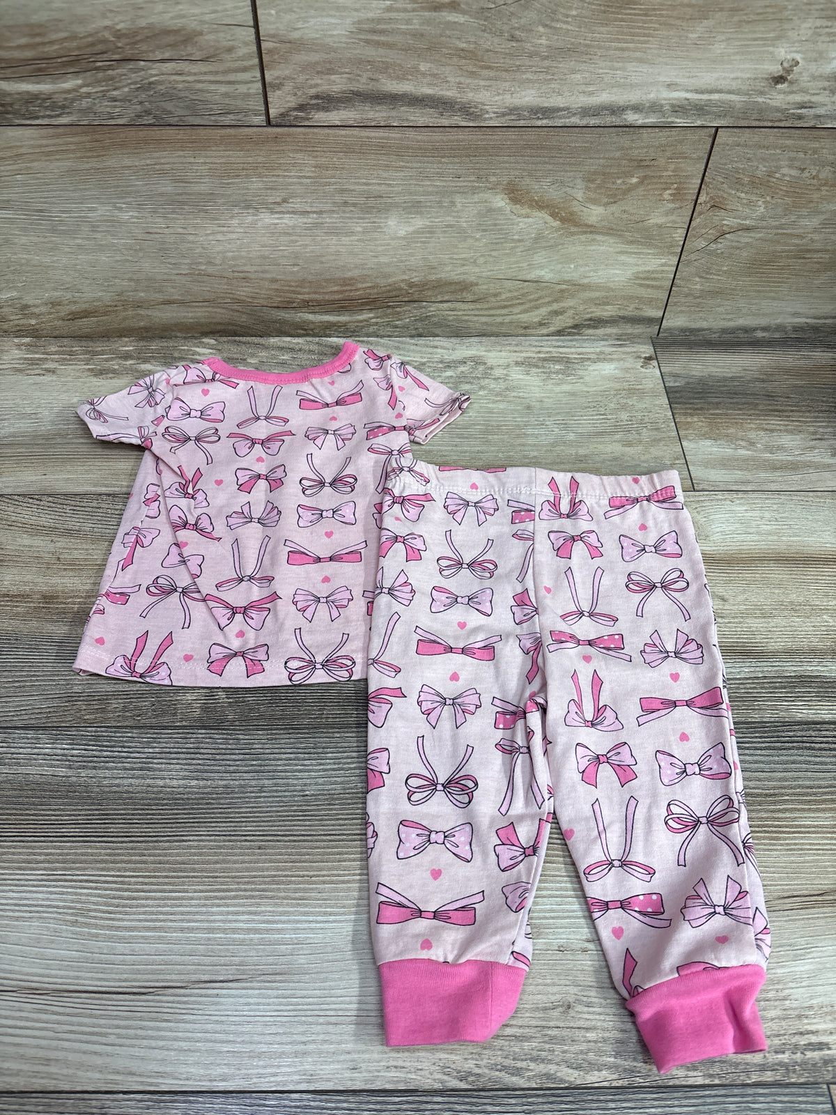 Mon Petit 2pc Pajama Set Pink sz 12m