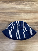 Striped Bucket Hat Navy sz Newborn