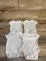 Little Me 4pk Bodysuit Set White sz 3m