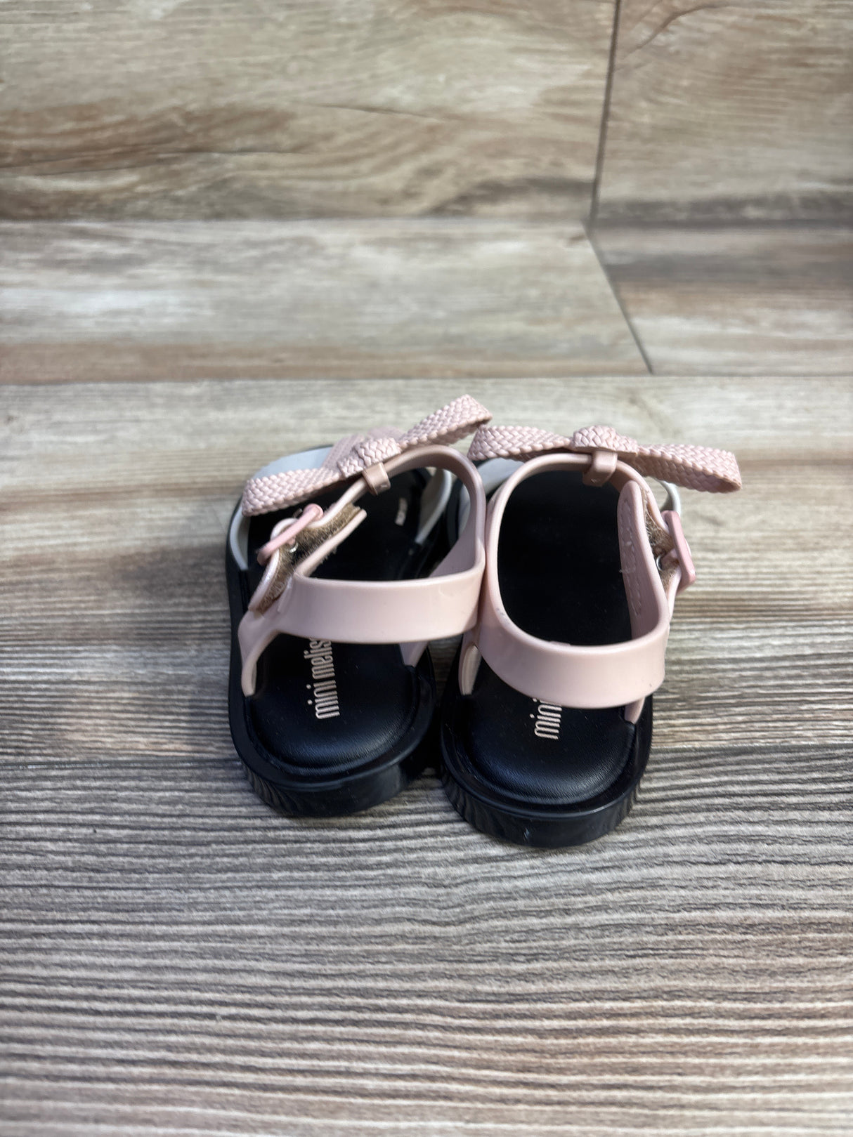 Mini Melissa Mar Sandals Black/Pink sz 7c