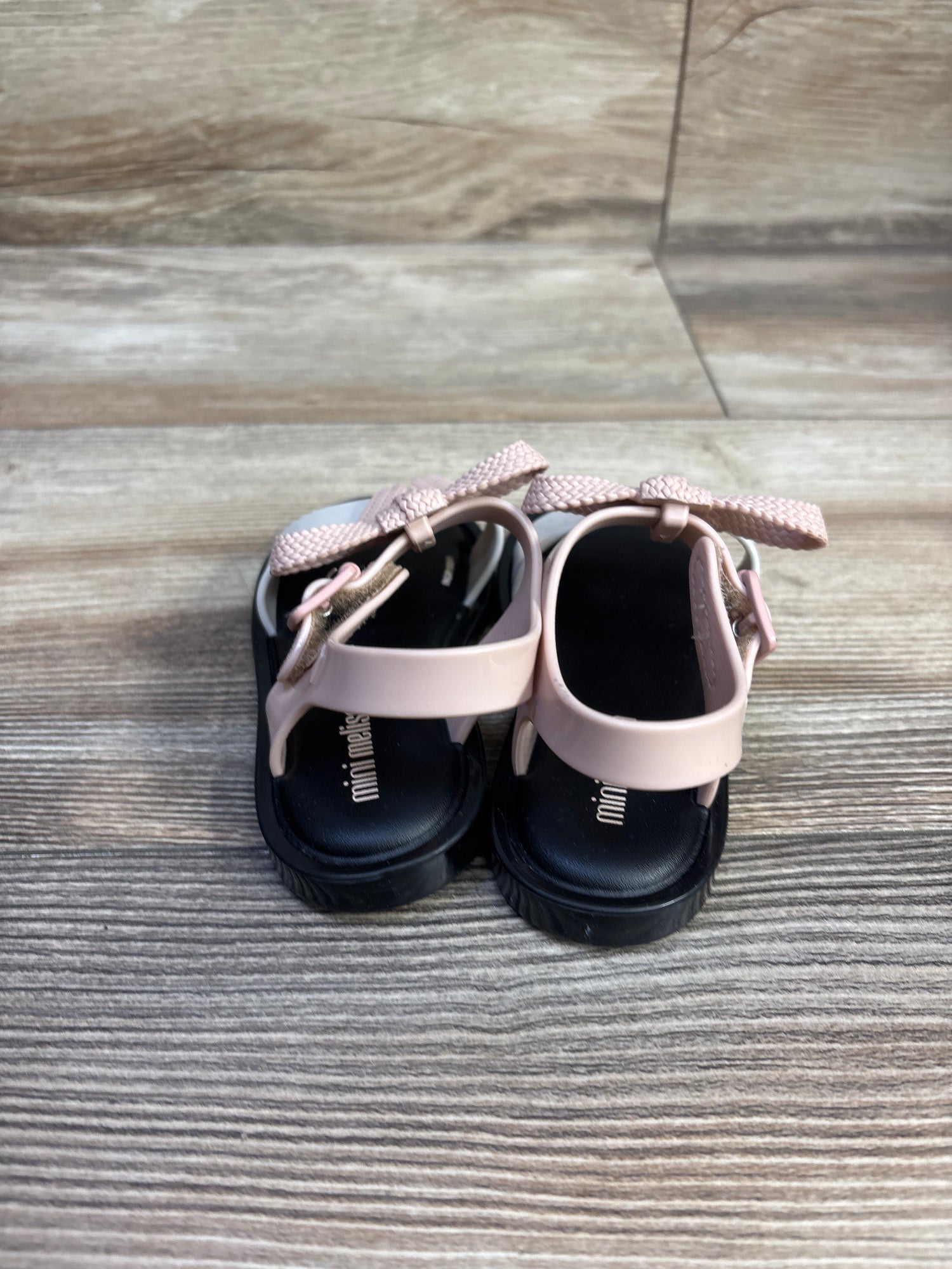 Mini Melissa Mar Sandals Black/Pink sz 7c