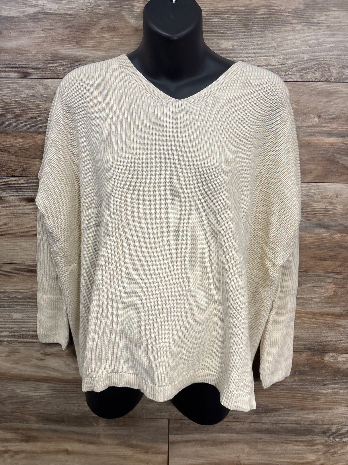NWOT Gap Maternity V-Neck Sweater in Chino Beige sz XS