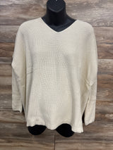 NWOT Gap Maternity V-Neck Sweater in Chino Beige sz XS