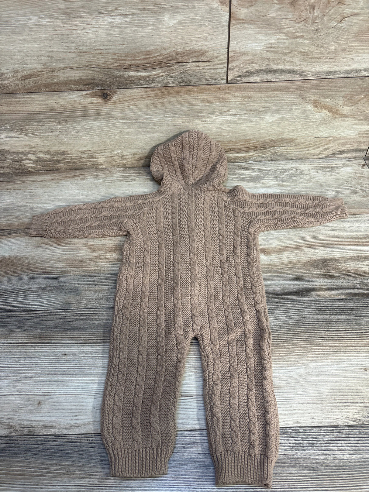 Luna + Luca Organic Baby Bear Jumpsuit in Acorn sz 3-6m