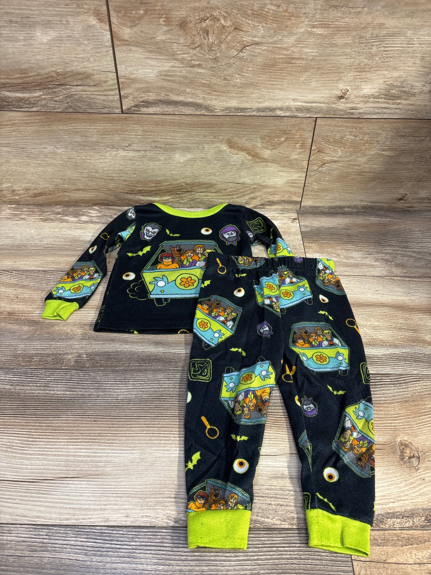 Scooby Doo 2pc Halloween Pajama Set Black sz 2T