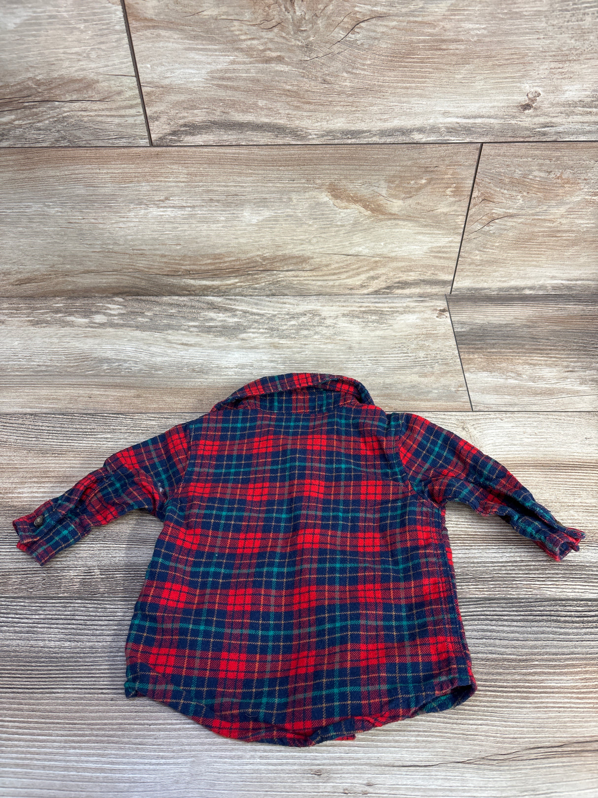Carter's Tartan Button Up Shirt Red sz 3m