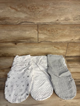 KeaBabies 3pk Soothe Swaddle Wraps White sz 0-3m