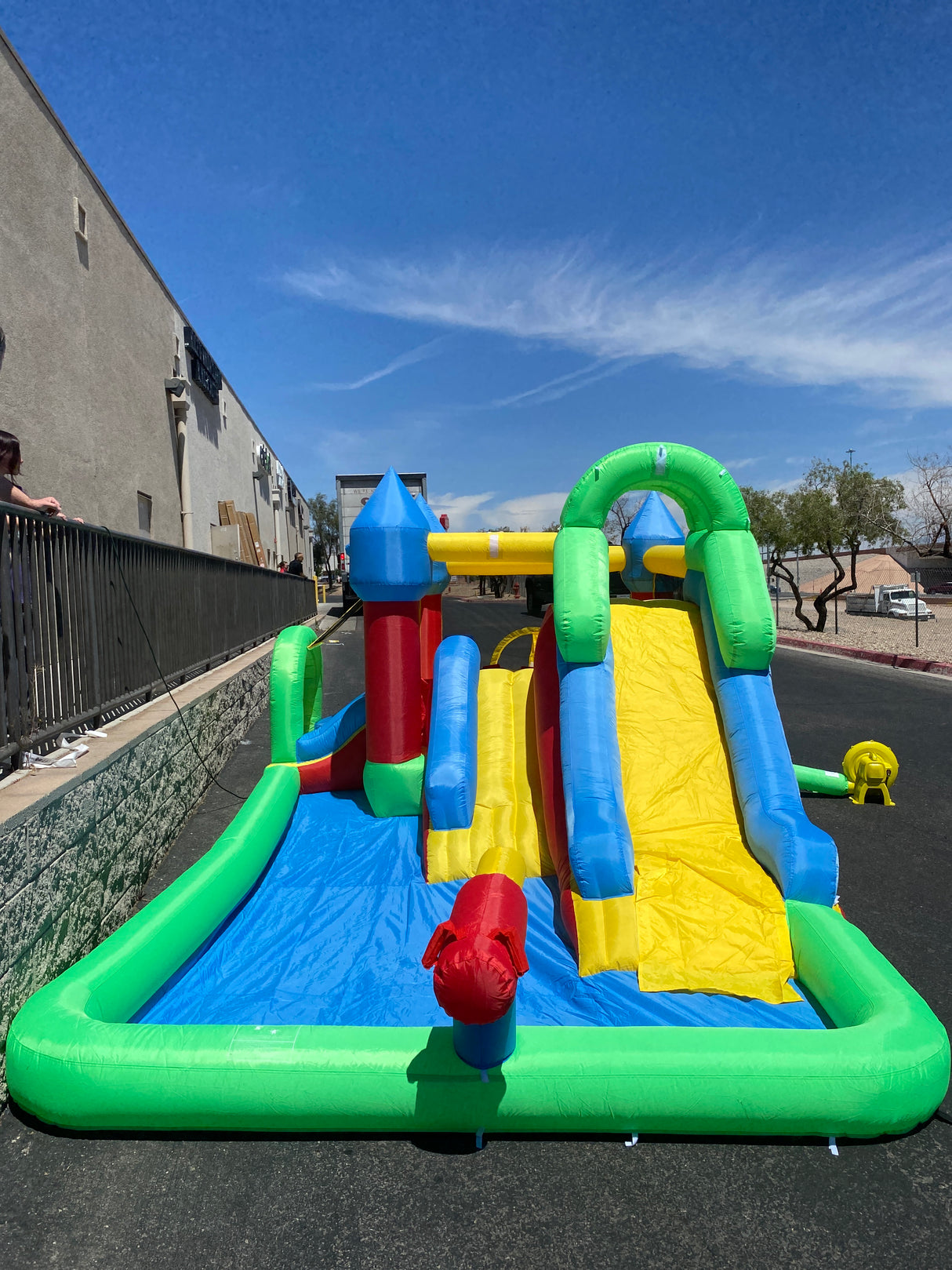 Bounce House with Water Slide and Air Blower