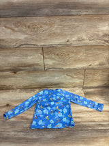 Zara x Peanuts Long Sleeve Quarter-Zip Rash Guard Top Blue sz 2-3T