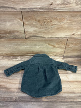 Just One You Button Up Corduroy Shirt Green sz 3m