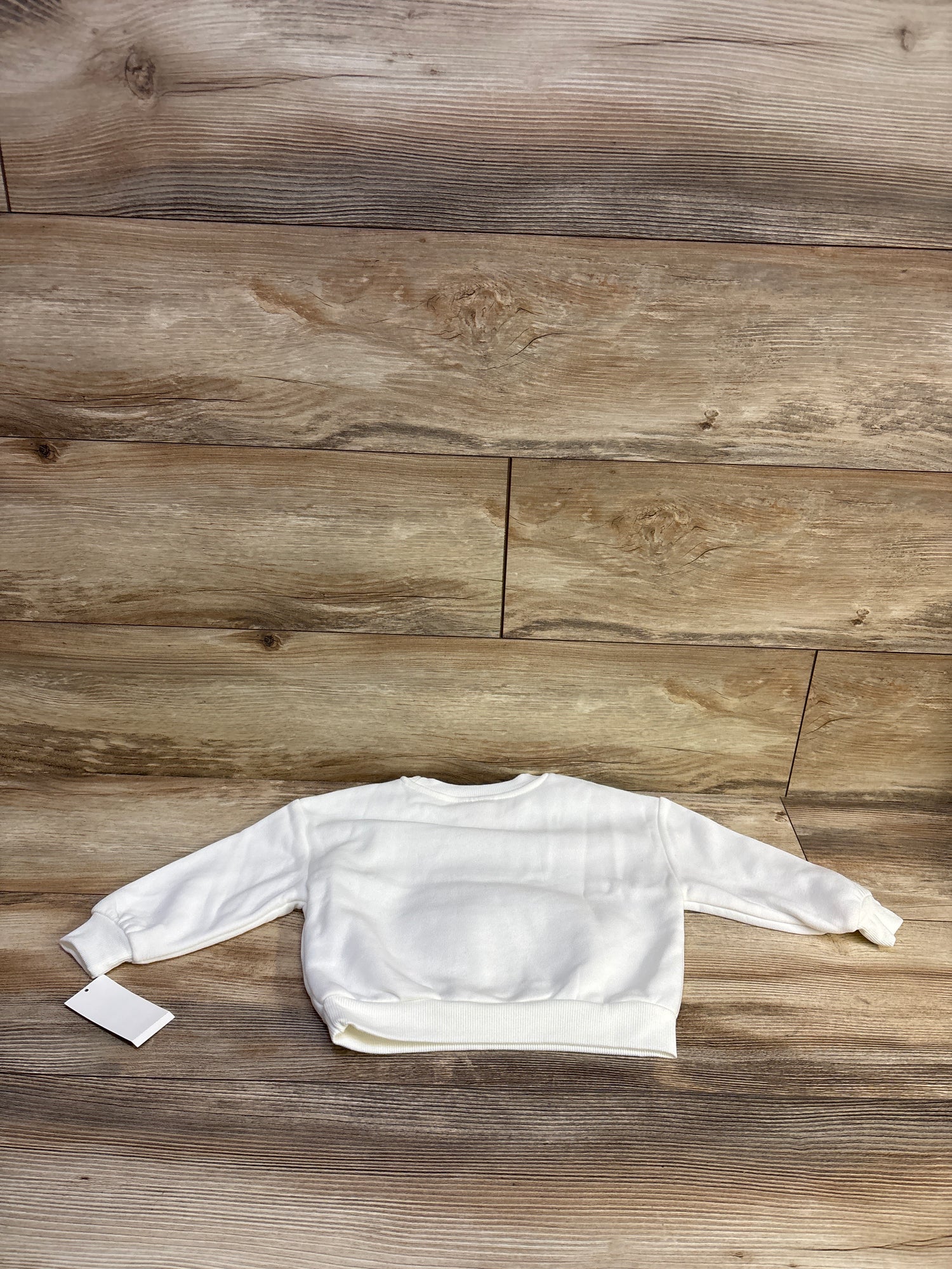 NEW Disney Junior Minnie Mouse Bow Sweatshirt White sz 2T