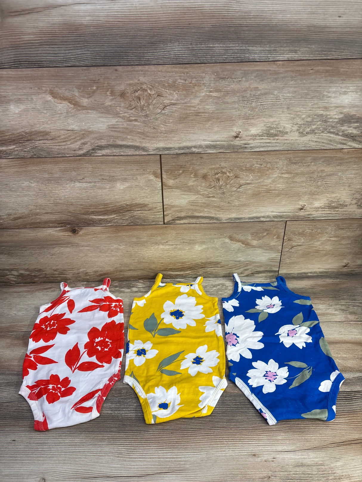 Carter's 3pk Tank Bodysuit Set White sz 18m