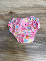 Green Sprouts Snap Reusable Absorbent Swimsuit Diaper Pink Fish Sz 6m