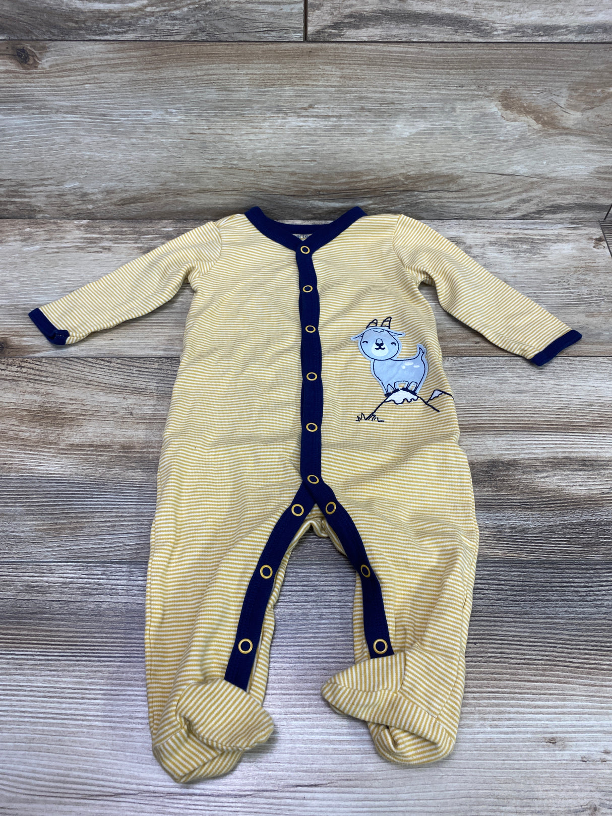 Carter's Striped Sleeper Yellow sz 6m