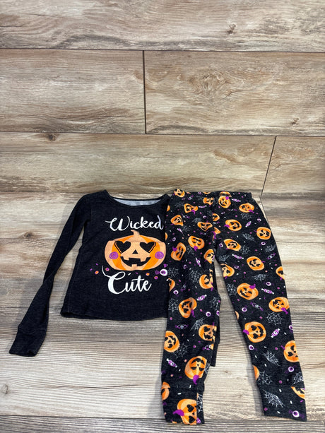 Trick Or Treat Sleep 2pc Pajama Set Black sz 4T - Me n Mommy To Be