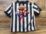 Marvel Spider-Man Mesh Jersey Shirt Navy sz 3T