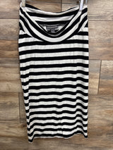 A Pea In The Pod Striped Skirt White sz Small