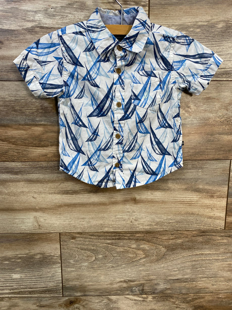 Nautica Button Up Shirt White sz 18m - Me n Mommy To Be