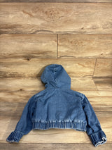 Cat & Jack Full Zip Plush Lined Denim Jacket Blue sz 4-5T
