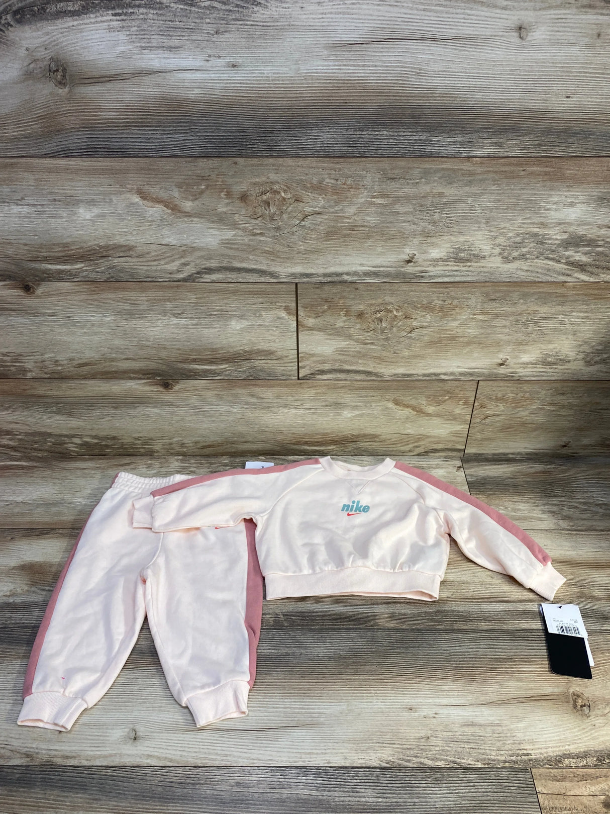 NEW Nike 2pc Sweatshirt & Joggers Set Pink sz 24m