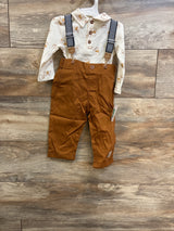 NEW Disney Winnie the Pooh 3Pc Suspender Set Brown sz 6-9m